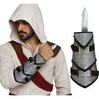 Armschutz mit ausfahrbarem Dolch im Assassin's Creed-Stil
