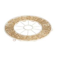 Runder Topfuntersetzer 19,8 cm, rustikaler Stil