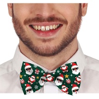 Weihnachtsfliege mit Weihnachtsmann-Motiv