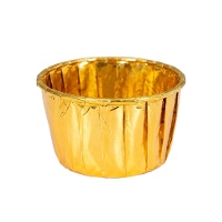 Cupcake-Kapseln, 5 cm, metallisiertes Gold - 50 Stück