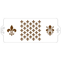 Fleur de lis Schablone 10 x 25 cm - Dekorieren