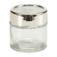 Transparentes 0,08 L Glasgefäß mit Deckel