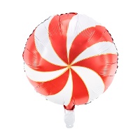 Runder bunter Spiralballon 35 cm - PartyDeco - 1 Stück