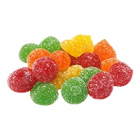 Fruchtgummi mit Zucker - 125 Gramm - mit Fruchtgeschmack