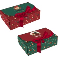 Geschenkbox mit Tió-de-Nadal-Motiv, 22 x 15 x 7 cm - 1 Stück