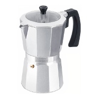Italienische Espressokanne für 12 Tassen mit transparentem Deckel - Kinvara