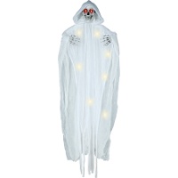 Weißes Skelettanhänger mit Licht, 1,85 m