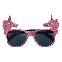 Rosa Einhorn-Sonnenbrille