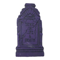 Toxic in Live & Death Grabstein 43 x 22 cm