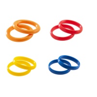 Rollenringe 2,5 cm - Dekora - 8 Stück.