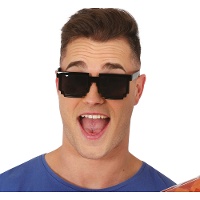 Schwarze Pixel-Brille