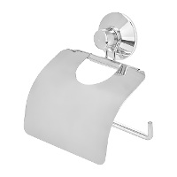 Wandmontierter Toilettenpapierhalter mit Deckel - 1 Stück.