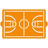 Schablone in Form eines Basketballplatzes 20 x 30 cm - Dekorieren