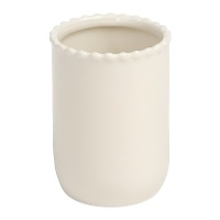 Zahnbürstenbecher Verona mit festoniertem Rand