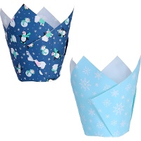 Papier-Tulpen-Muffin-Kapseln für gefrorene Muffins - PME - 24 Stück.