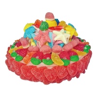 Bunte Gummibonbon-Torte mit Sternen, 1 kg