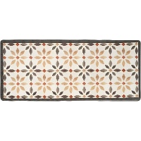 Küchenläufer 120 x 50 cm - Hydraulikmuster mit Blumen