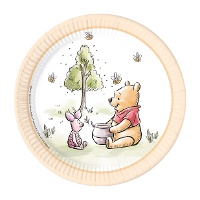 Winnie?the?Pooh?Teller mit Naturmotiv, Ø 23 cm - 8 Stück