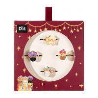 Set mit 4 verstellbaren Dreikönigsringen für Kinder