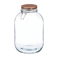 Luftdichtes Vorratsglas 4 L - kupferfarbener Deckel
