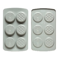 Silikon-Duo-Kreisform - 6 Kavitäten