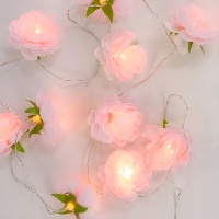 Girlande mit LED-Lichtern in Form von batteriebetriebenen Blumen - 1,65 m