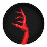 Vampirische Handteller mit 23 cm Durchmesser - 6 Stück