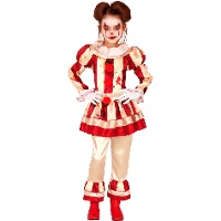 Blutiger Clown Kostüm für Mädchen