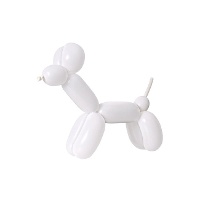 Weiße modische Latex-Luftballons 2,5 x 160 cm - Sempertex - 100 Stück