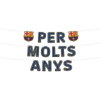 Girlande des FC Barcelona 'Per molts anys'