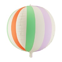 Orbz-Folienballon mit Pastellstreifen, 50 cm