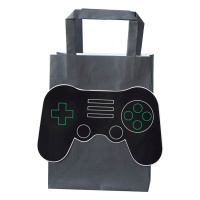 Schwarzer Videospiel-Geschenkbeutel - 5 Stück.