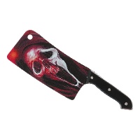 30 cm rotes Totenkopf-Axt