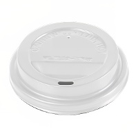 Deckel für 200 ml Pappbecher für Kaffee mit Loch - 100 Stück