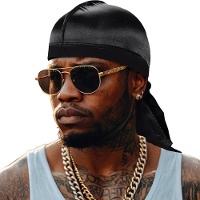 Schwarzes Bandana-Tuch