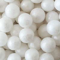 Perlen Streusel 7 mm weiß - Azucren - 900 gr