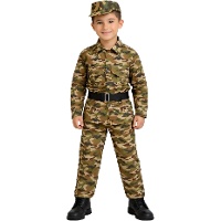 Camouflage Soldat Kostüm für Kinder