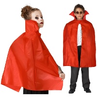 Vampircape für Kinder - 70 cm, mit hohem Kragen