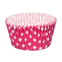 Bunte Cupcake-Kapseln mit Tupfen - Pastkolor - 24 Stück