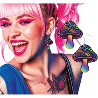 Psychedelische Pilz-Ohrringe