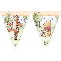 Wimpel mit Winnie the Pooh im Natur-Design