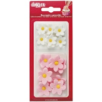 Gänseblümchen-Zuckerfiguren - Dekora - 14 Stück