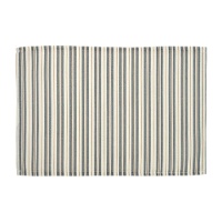Platzdeckchen 45 x 30 cm, blau-beige gestreift