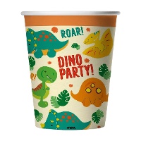 Dino Party Becher 250 ml - 8 Stk.