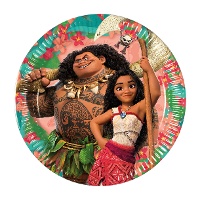 Vaiana-Teller 20 cm - 8 Stück