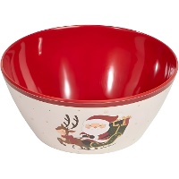 Weihnachtsschale mit Weihnachtsmann-Motiv, 13 cm