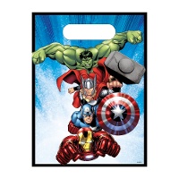 Blaue Avengers-Geschenktüten - 6 Stück