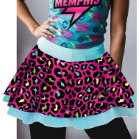 Bunter Leoparden-Tutu-Rock, 40 cm