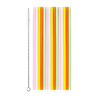 Wiederverwendbare Kunststoff-Trinkhalme 20 cm - 30 Stück