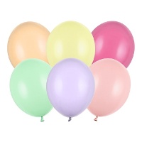 13 cm Pastell-Latexballons - Tuftex - 50 Stück